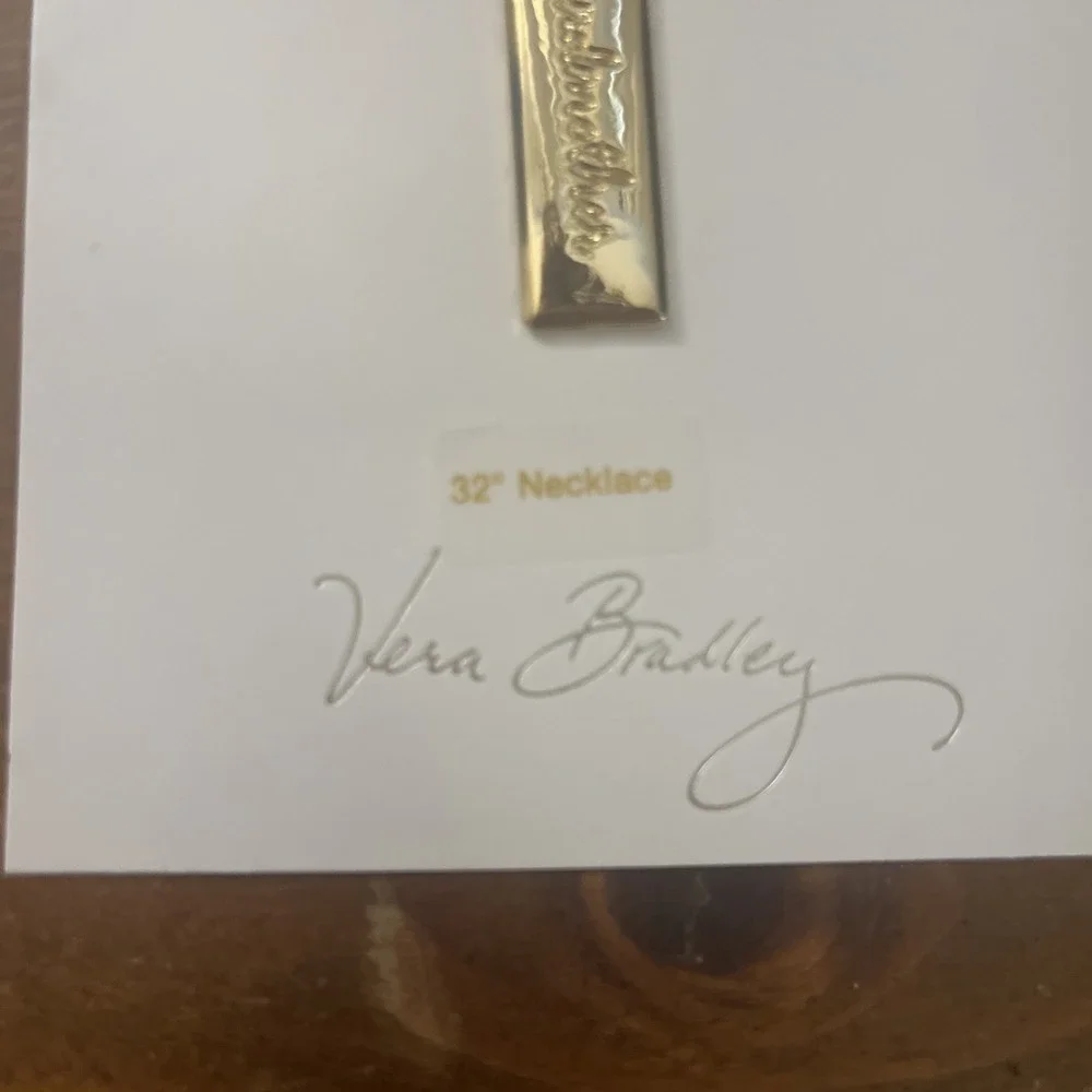 Vera‎ Bradley "Like No Other" Long Necklace NEVER WORN Mother's Day Grandmother - Picture 4 of 4